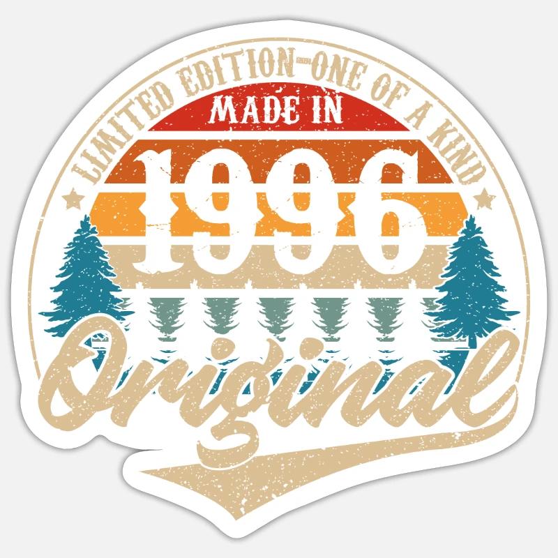 Made in 1996 Original - Sticker size S (10 x 10 cm) - white matte