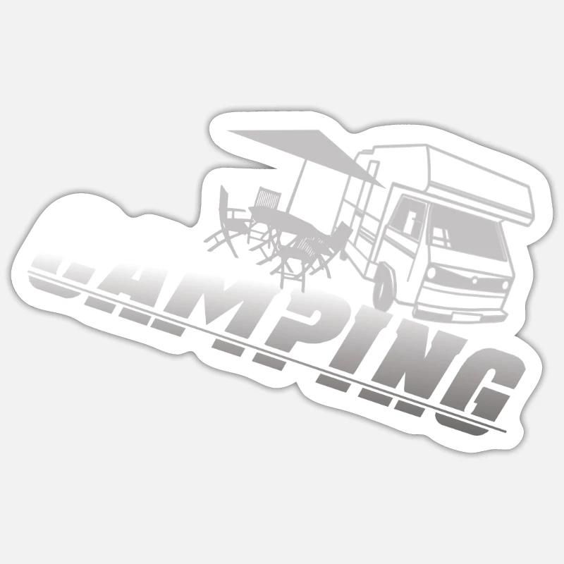 Camper Gift Idea Camping Sticker taille S (10 x 10 cm)