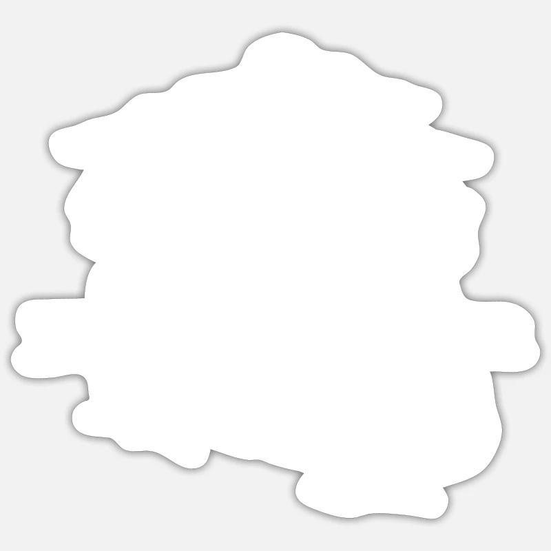 Camper Gift Idea Camping - Sticker taille S (10 x 10 cm) - blanc mat