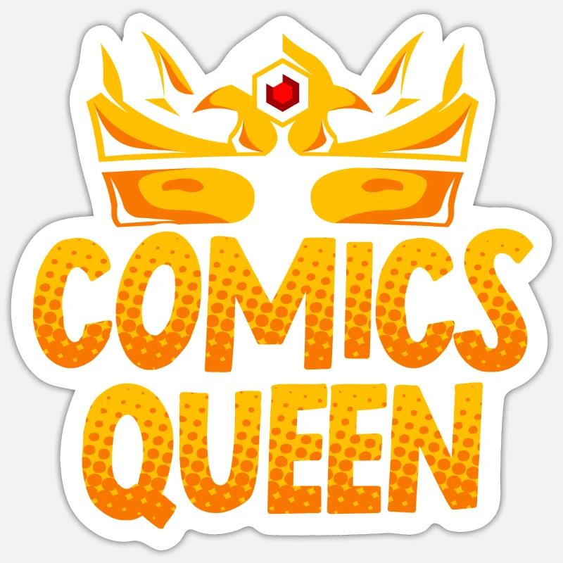 Comics Queen Comic Reader Fictional Characters Sticker size S (10 x 10 cm)