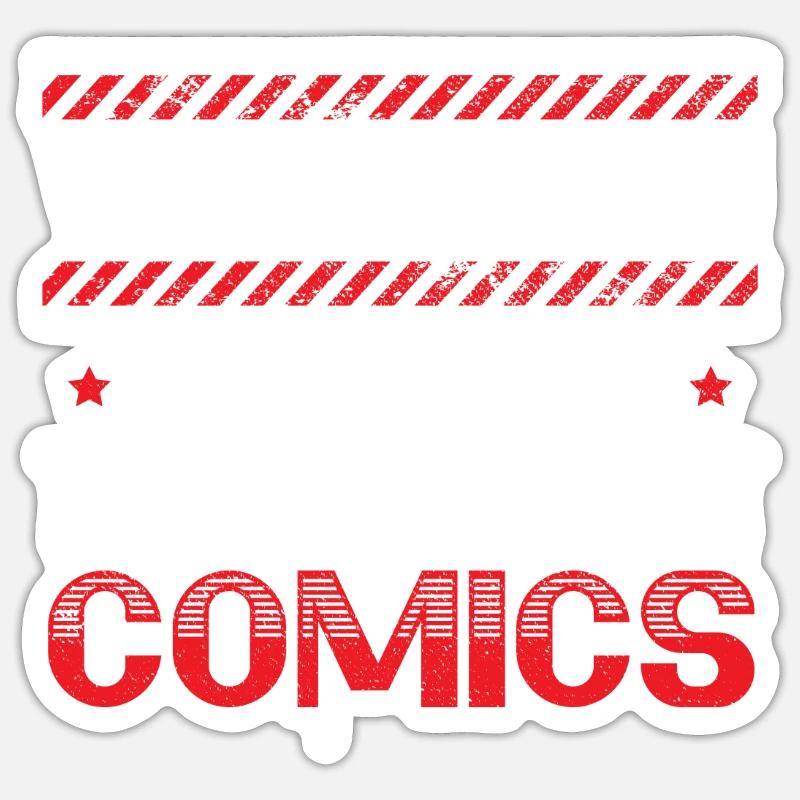 Comics Collector Comic Reader Fictional Characters Sticker size S (10 x 10 cm)
