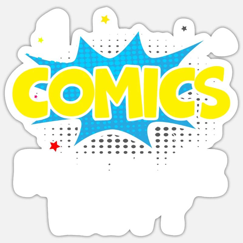 Comics Collector Comic Reader Fictional Characters Sticker size S (10 x 10 cm)