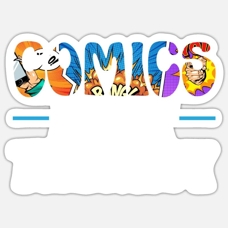Comics Collector Comic Reader Fictional Characters Sticker size S (10 x 10 cm)