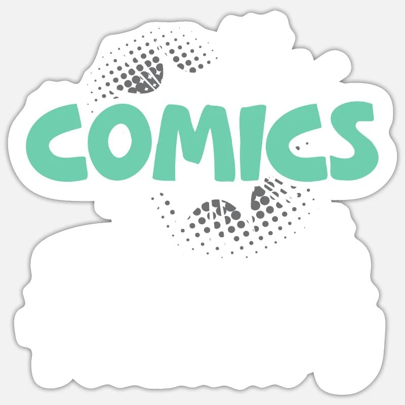 Comics Sammler Comic Reader Fiktive Charaktere Sticker Größe S (10 x 10 cm)