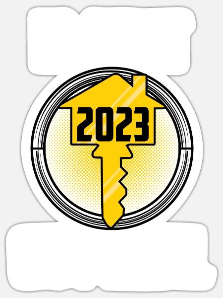 Just Got Real - Sticker Größe S (10 x 10 cm) - Mattweiß
