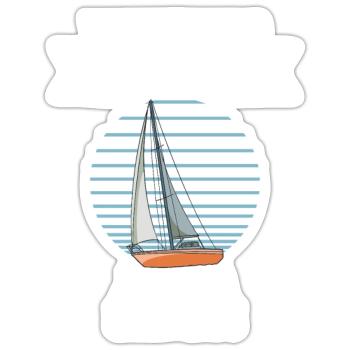 Sailboats You Don't Need Always A Plan Just A - Sticker Größe S (10 x 10 cm) - Mattweiß - Vorne