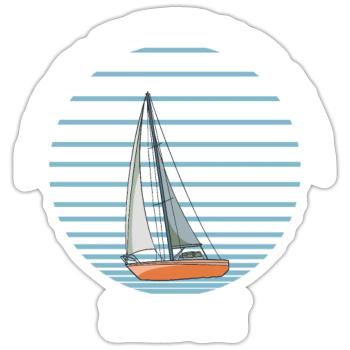 You Can't Tell Me What To Do Sailboat - Sticker Größe S (10 x 10 cm) - Mattweiß - Vorne