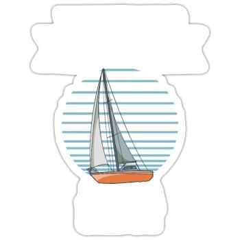 Sailboat You Don't Need Always A Plan - Sticker Größe S (10 x 10 cm) - Mattweiß - Vorne