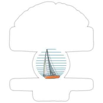 You Don't Need Always A Plan Just A Sailboat - Sticker Größe S (10 x 10 cm) - Mattweiß - Vorne