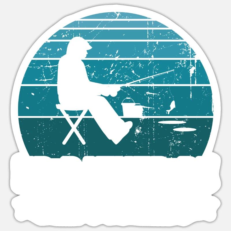 Ich würde lieber Eisfischen sein Sticker Größe S (10 x 10 cm)