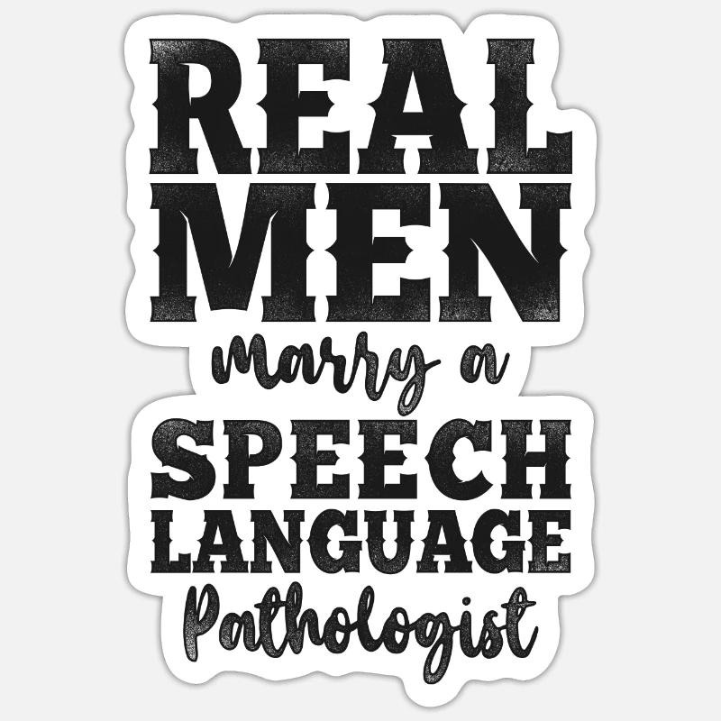 Speech Therapist Therapy Assistant - Sticker size S (10 x 10 cm) - white matte