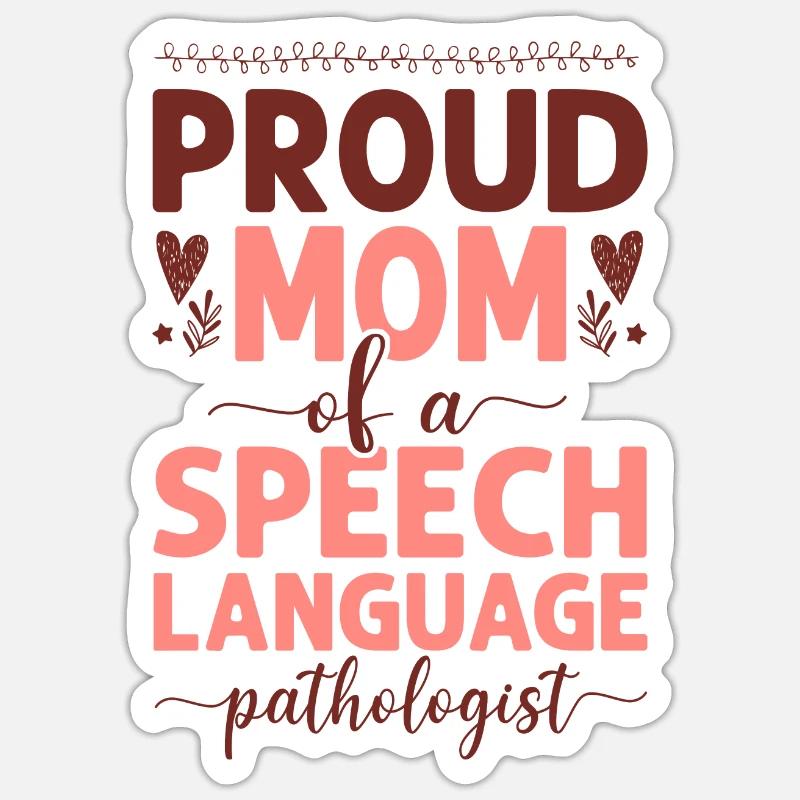 Assistant orthophoniste - Sticker taille S (10 x 10 cm) - blanc mat