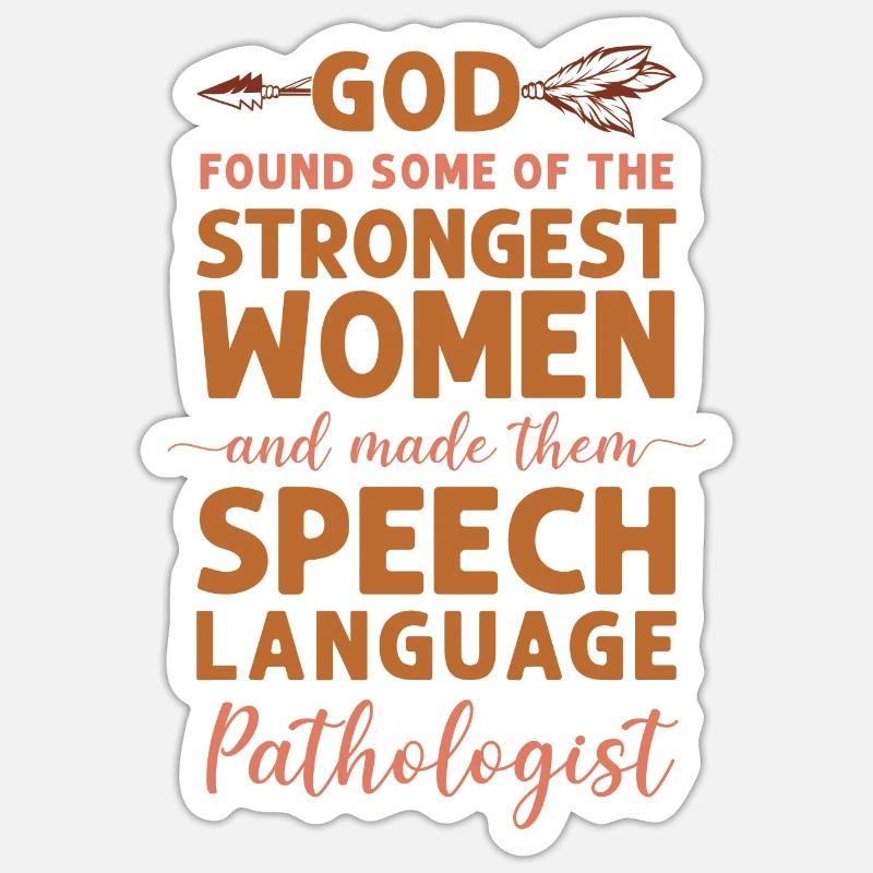 Speech Therapist Therapy Assistant - Sticker Größe S (10 x 10 cm) - Mattweiß