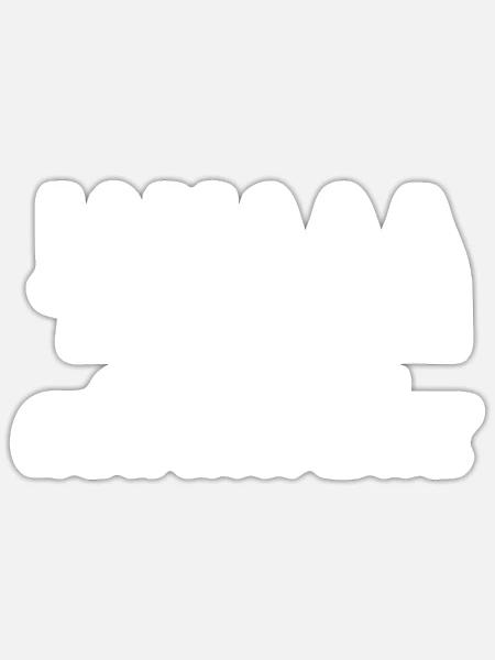 Camper Geschenkidee Camping - Sticker Größe S (10 x 10 cm) - Mattweiß
