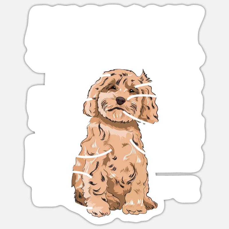 Cockapoo Dog Sticker size S (10 x 10 cm)