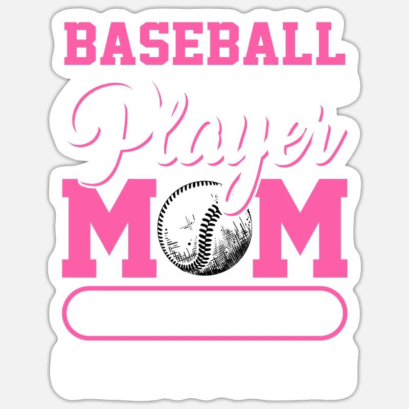 Mère joueuse de baseball - Baseball Sticker taille S (10 x 10 cm)