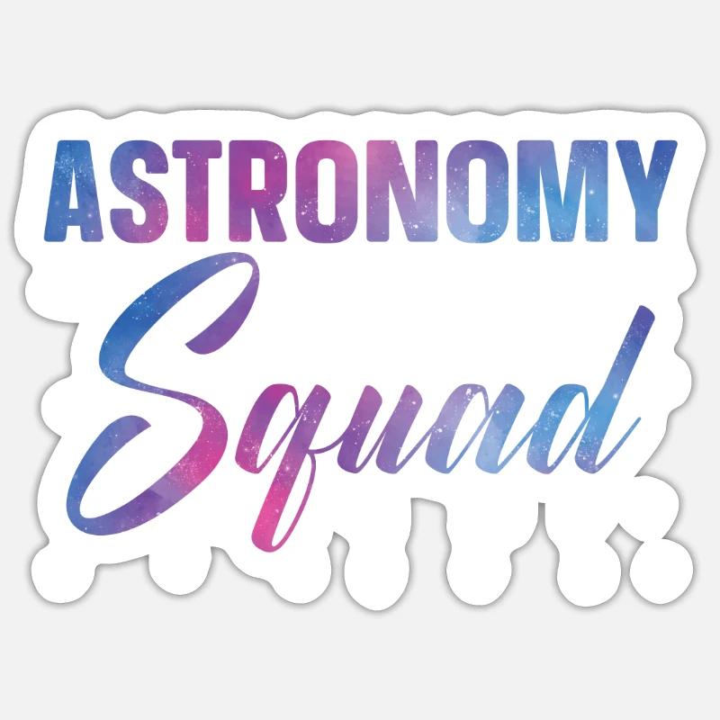 Astronomy Squad Astronomer Constellations - Sticker size S (10 x 10 cm) - white matte