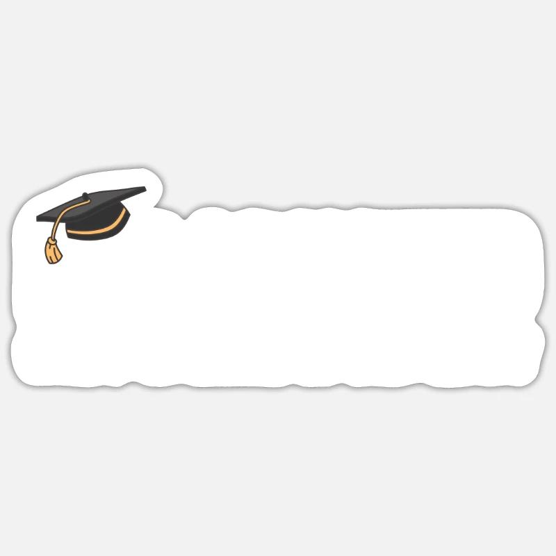 I Graduated Graduation Master-Studium - Sticker Größe S (10 x 10 cm) - Mattweiß