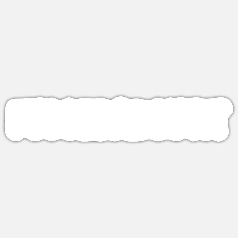 Fuggetaboutit - Sticker Größe S (10 x 10 cm) - Mattweiß