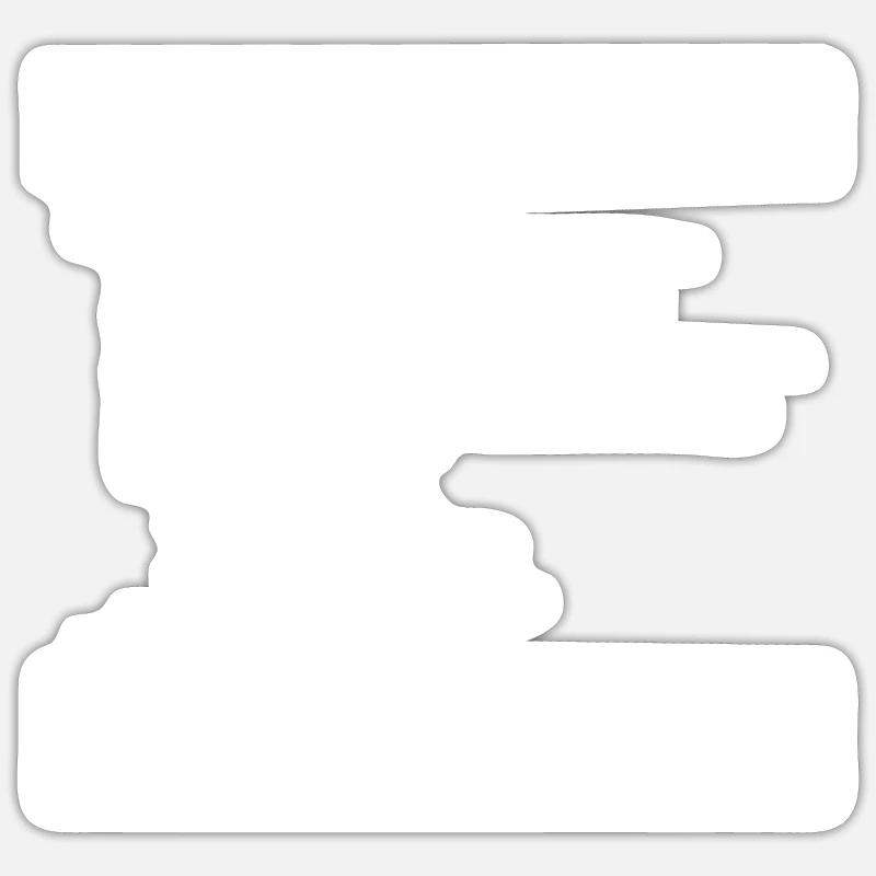 Developer Coder Programmer Funny - Sticker size S (10 x 10 cm) - white matte
