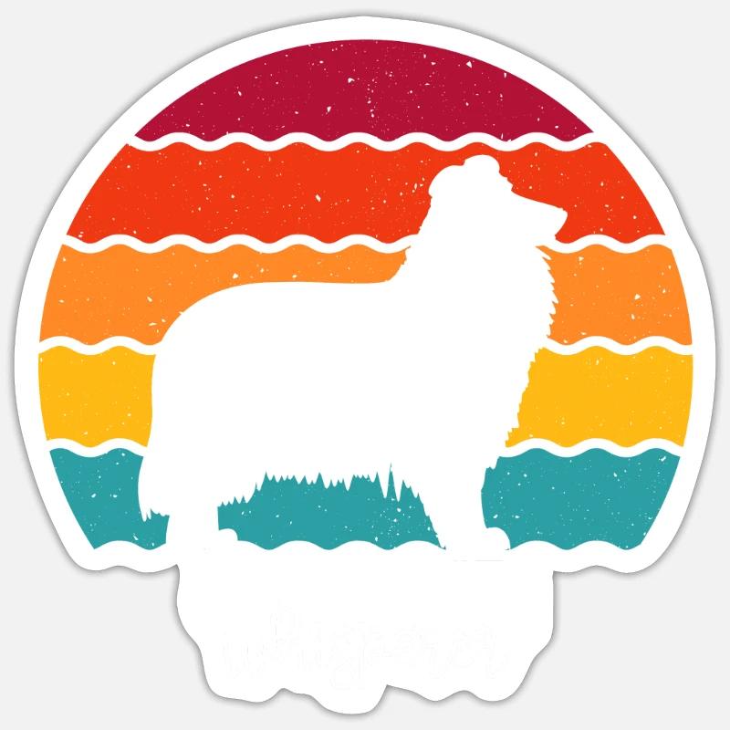 Collie - Sticker size S (10 x 10 cm) - white matte