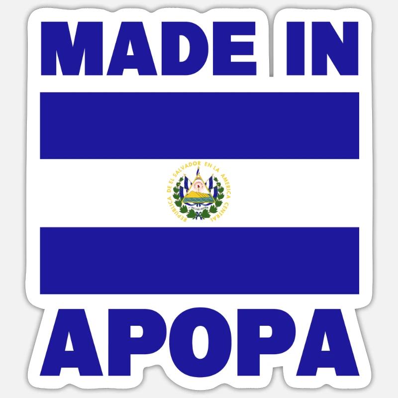 Apopa - Sticker taille S (10 x 10 cm) - blanc mat