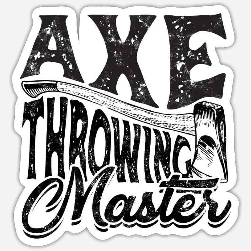 Axt Throwing Master - Axt Sticker Größe S (10 x 10 cm)