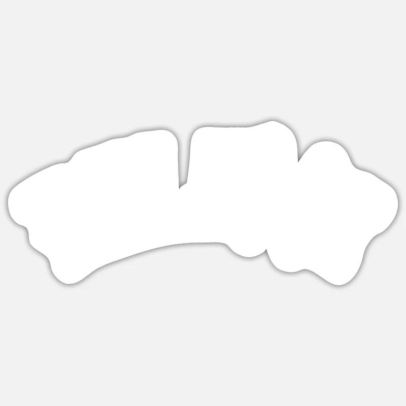 Relaxe - chop - Sticker size S (10 x 10 cm) - white matte