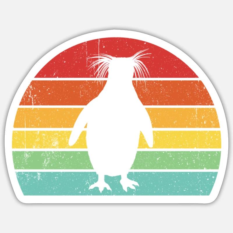 Gorfou doré Sticker taille S (10 x 10 cm)