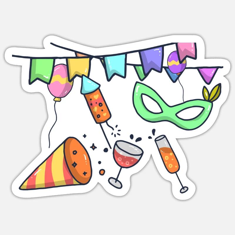Bild 3 - Sticker Größe S (10 x 10 cm) - Mattweiß