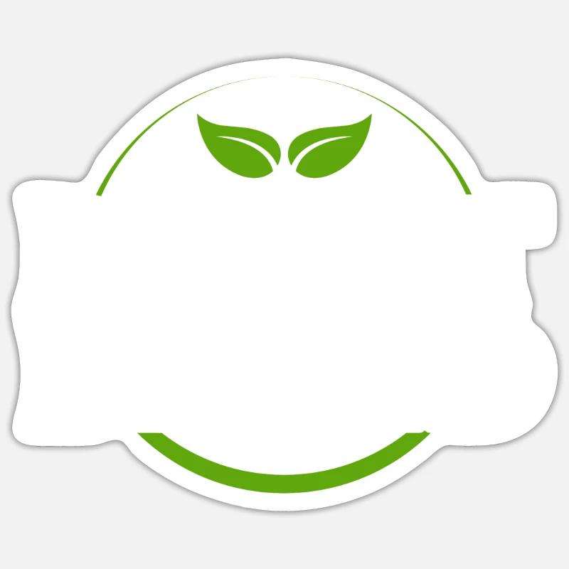 Plant Based - Sticker size S (10 x 10 cm) - white matte