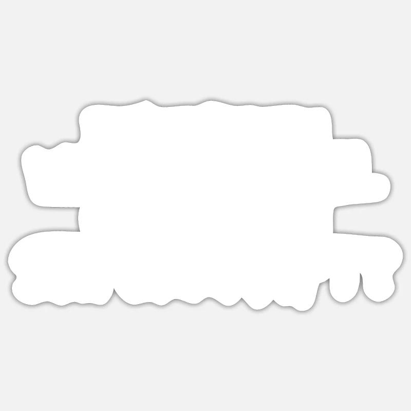 Camper Geschenkidee Camping - Sticker Größe S (10 x 10 cm) - Mattweiß