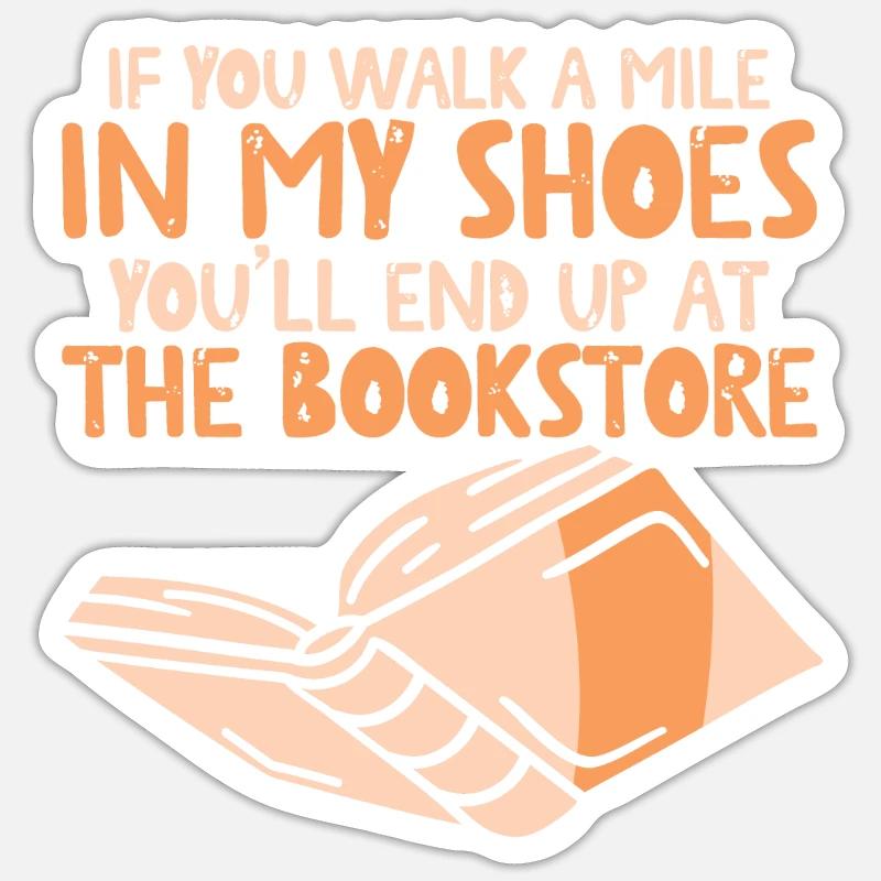 Vous finirez à la librairie 4 Sticker taille S (10 x 10 cm)