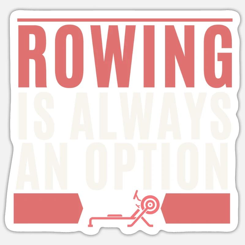 Erg Ergometer And Rowing Exercise Machine Rowing Sticker Größe S (10 x 10 cm)