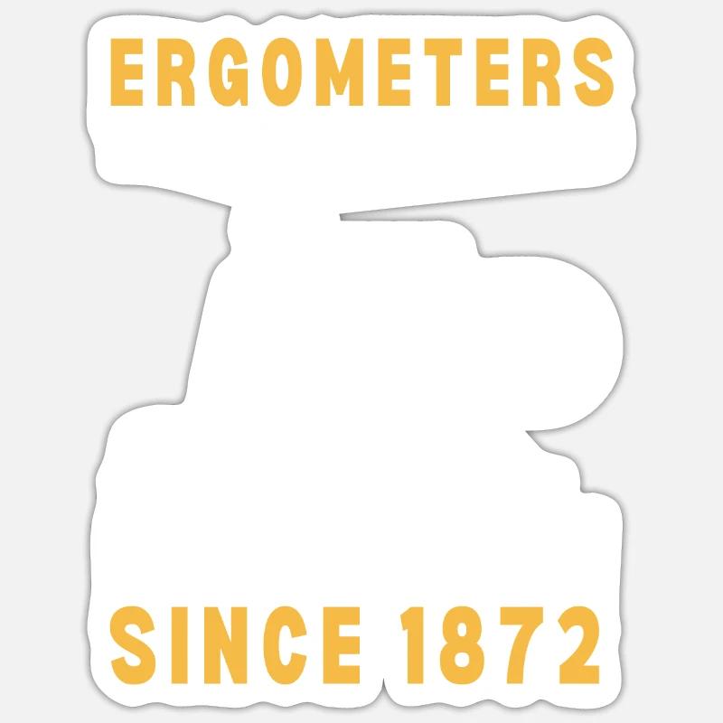Erg Ergometer And Rowing Exercise Machine Rowing Sticker Größe S (10 x 10 cm)