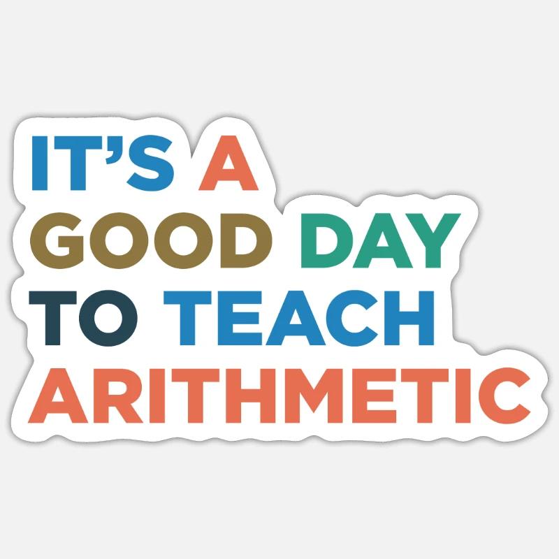 Teaching Arithmetic Teachers Sticker size S (10 x 10 cm)