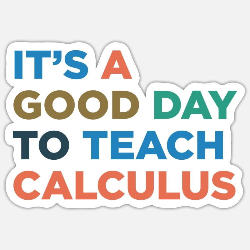 Teaching arithmetic teachers Sticker size S (10 x 10 cm)