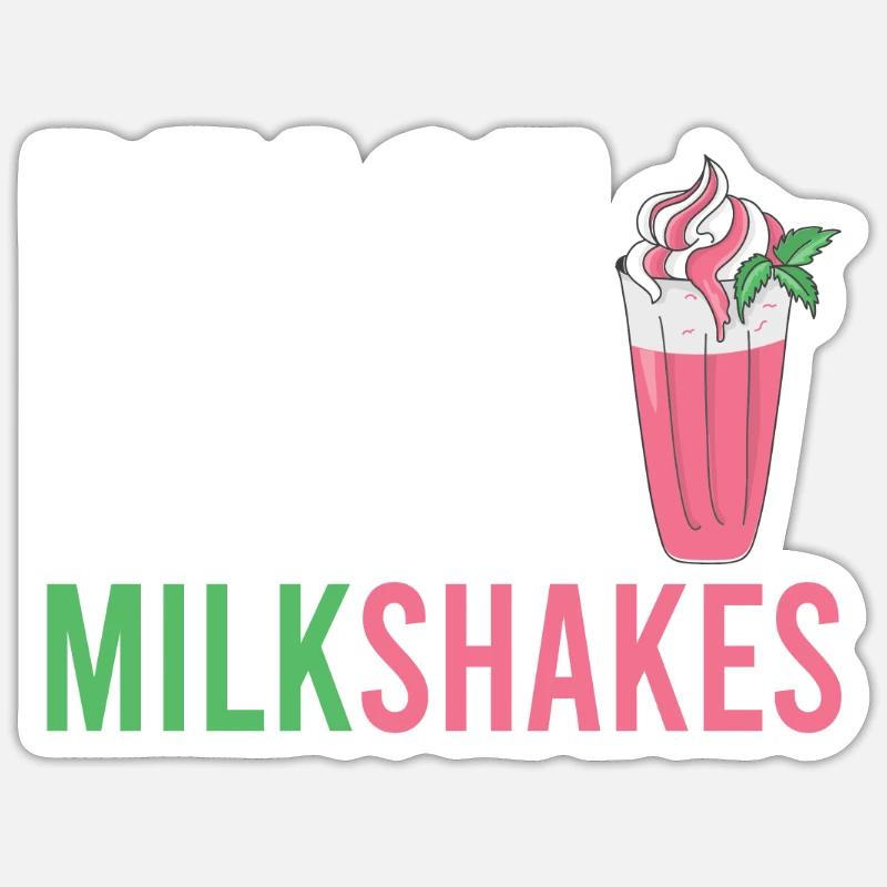 J’adore Milkshakes Milkshake Gift Sticker taille S (10 x 10 cm)