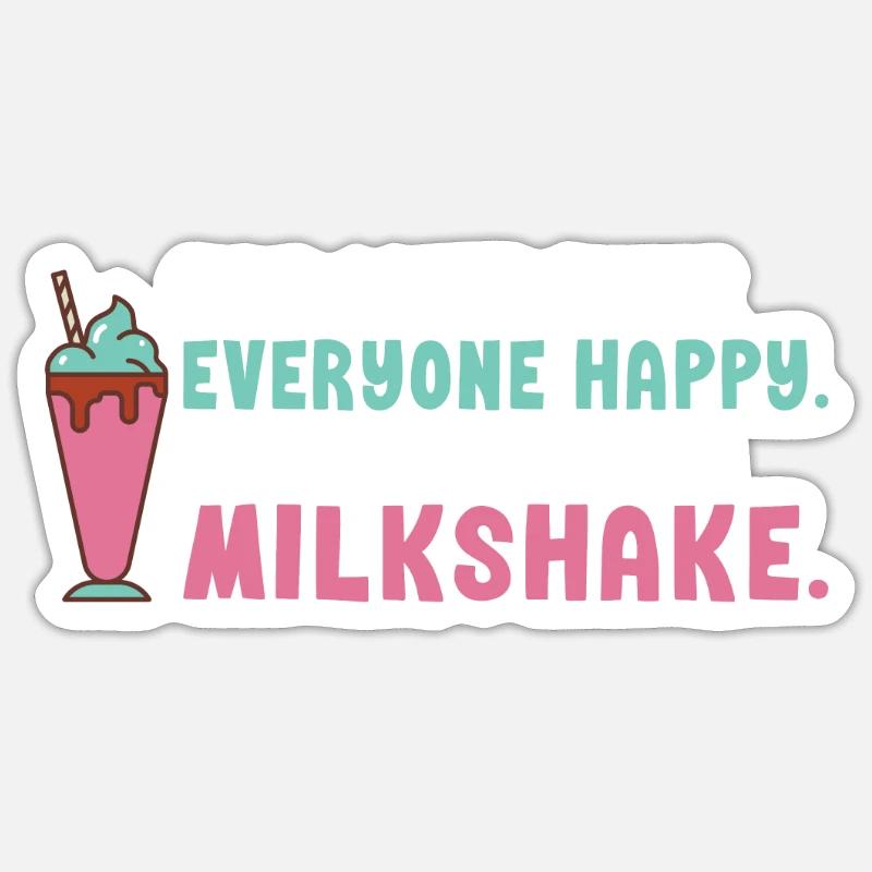 J’adore Milkshakes Milkshake Gift Sticker taille S (10 x 10 cm)