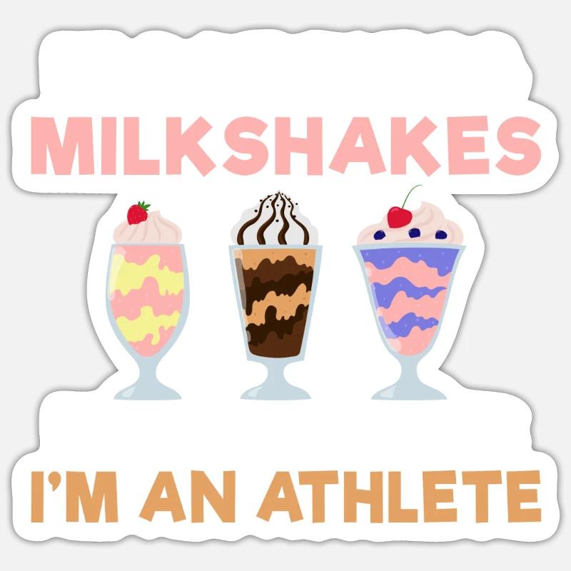 J’adore Milkshakes Milkshake Gift Sticker taille S (10 x 10 cm)