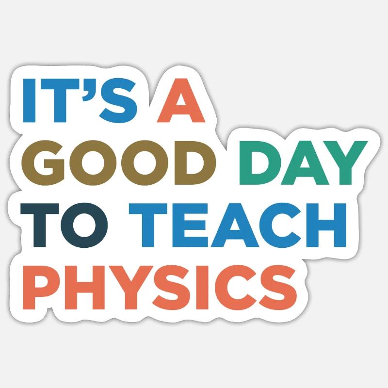 Enseigner les professeurs de physique Sticker taille S (10 x 10 cm)