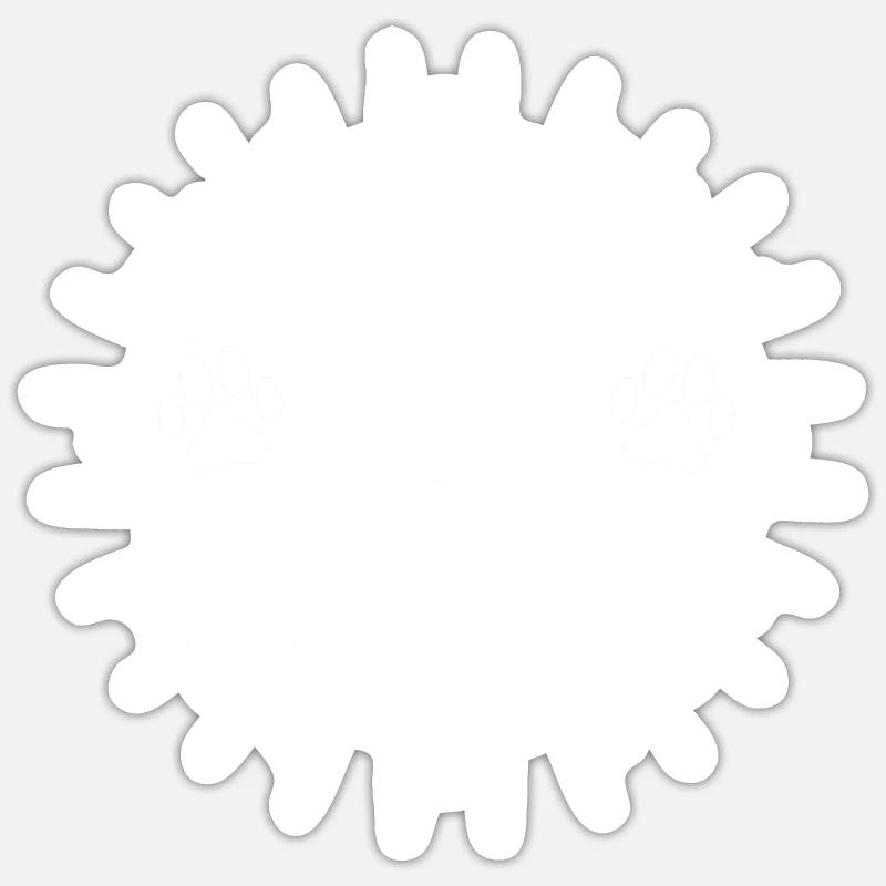 Think Pawsitive Sticker Größe S (10 x 10 cm)