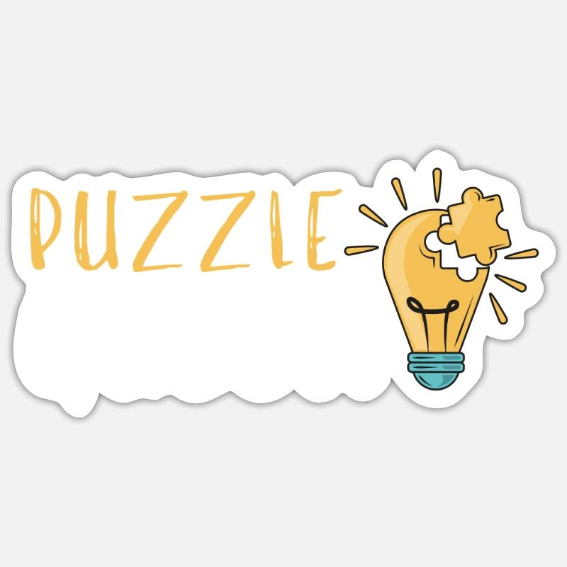 Puzzle Queen - Je passe devant mon heure de coucher Sticker taille S (10 x 10 cm)
