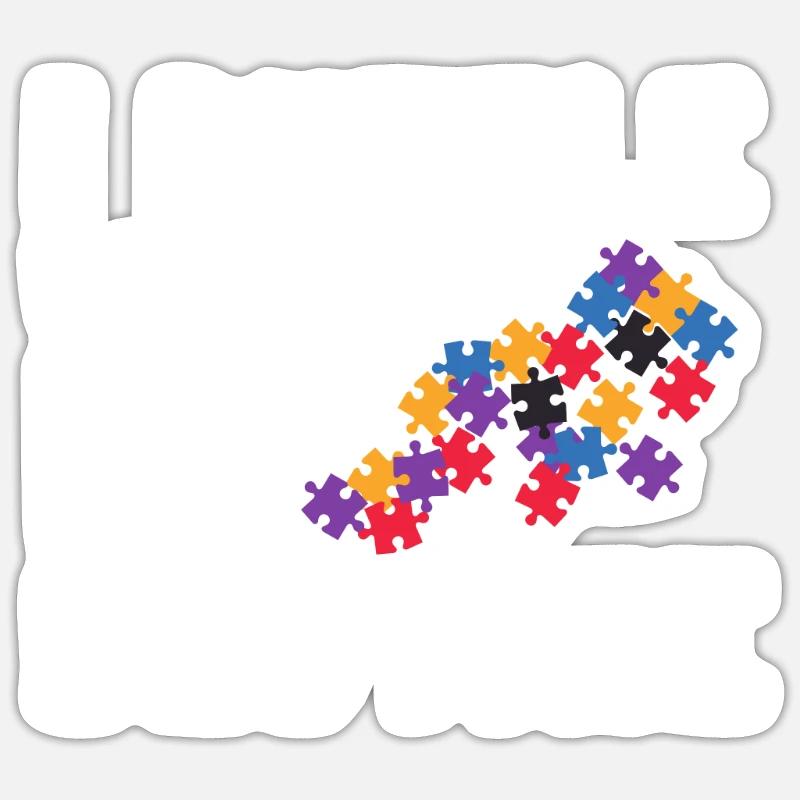 Puzzle Queen - Je passe devant mon heure de coucher Sticker taille S (10 x 10 cm)