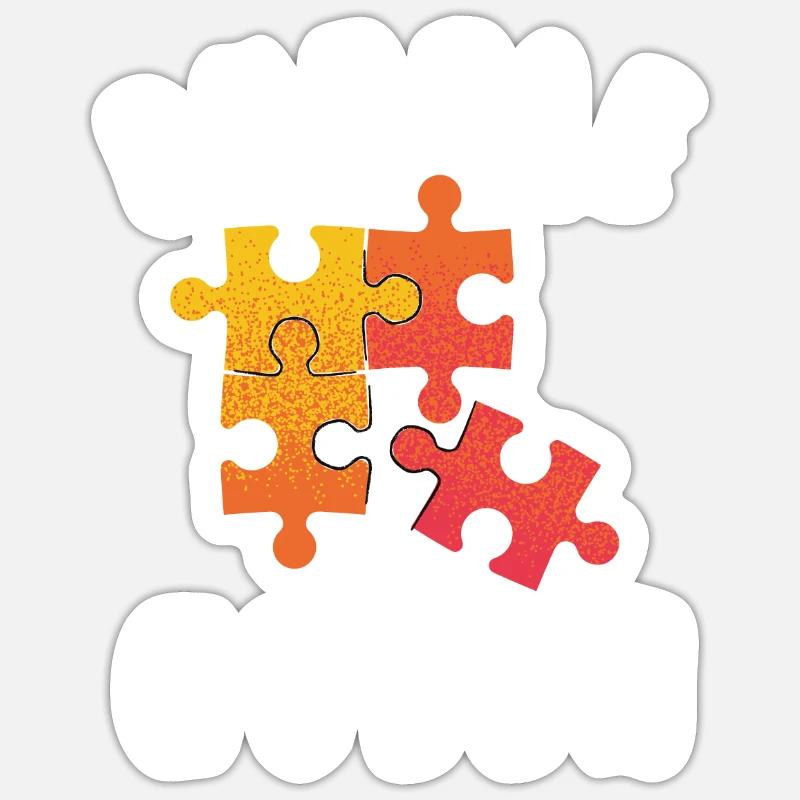 Puzzle Queen - Je passe devant mon heure de coucher Sticker taille S (10 x 10 cm)