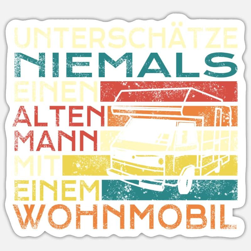 Camper Gift Idea Camping Sticker taille S (10 x 10 cm)