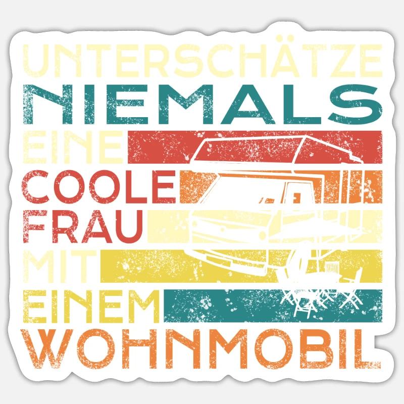 Camper Gift Idea Camping Sticker taille S (10 x 10 cm)