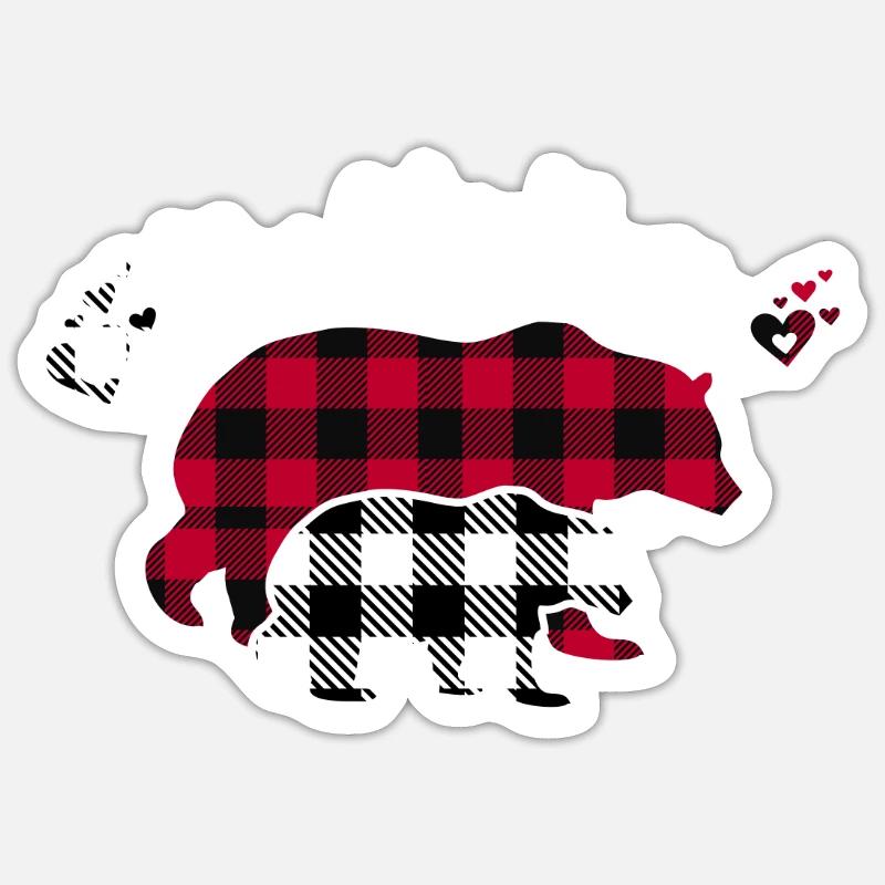 Daddy Bear - Sticker size S (10 x 10 cm) - white matte