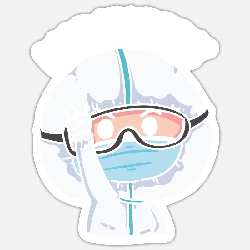 Ostetricia Ostetricia Professione Ostetrica Ostetrica - Sticker formato S (10 x 10 cm) - bianco opaco