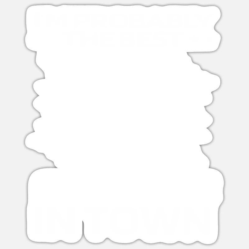 Baseball drôle - Sticker taille S (10 x 10 cm) - blanc mat